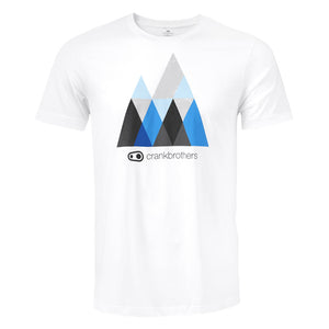 Playera Oficial Blanca Crankbrothers Logo y Estampado